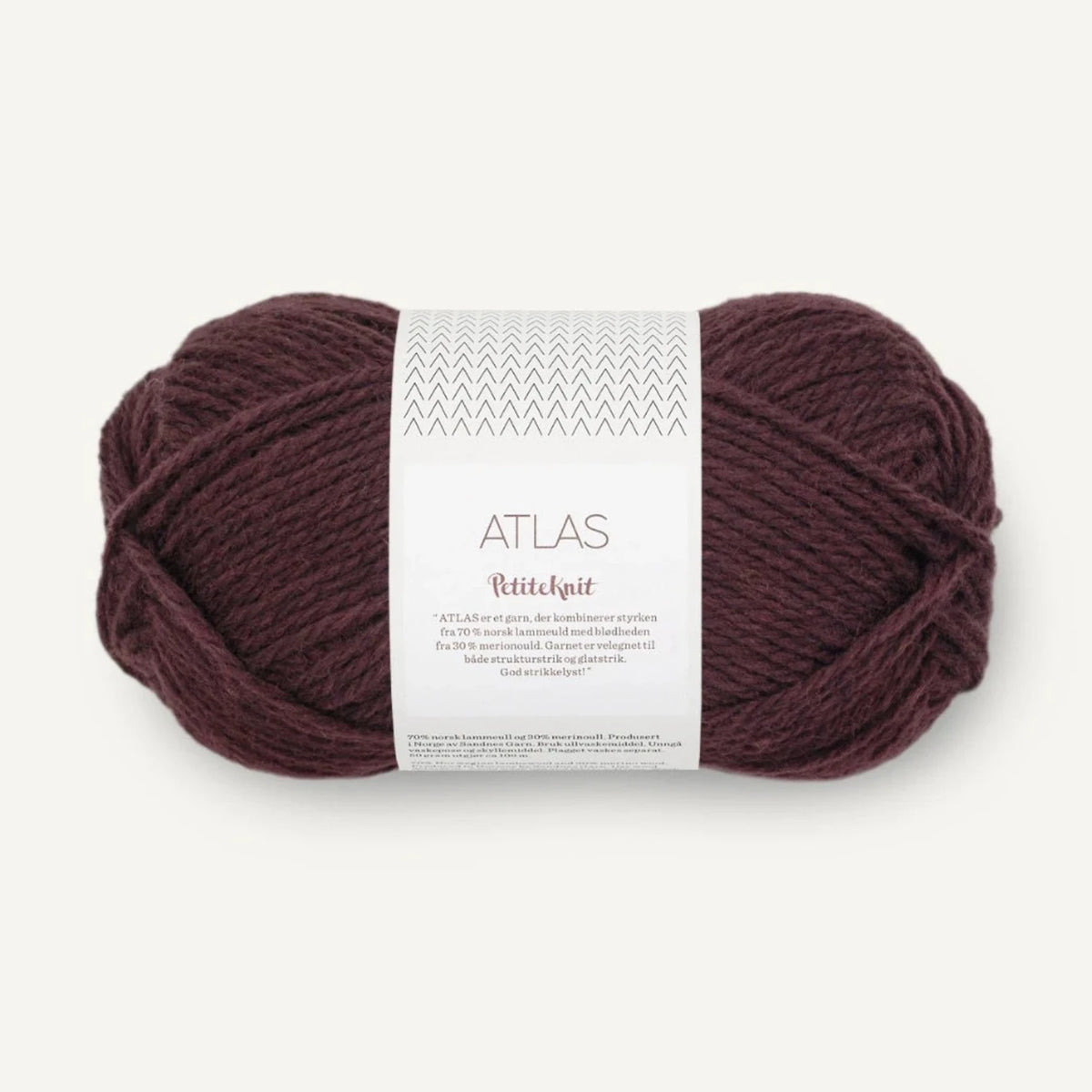 Pelote de Atlas de Sandnes Garn, collection Petite Knit, coloris 4682 Velvet Fig
