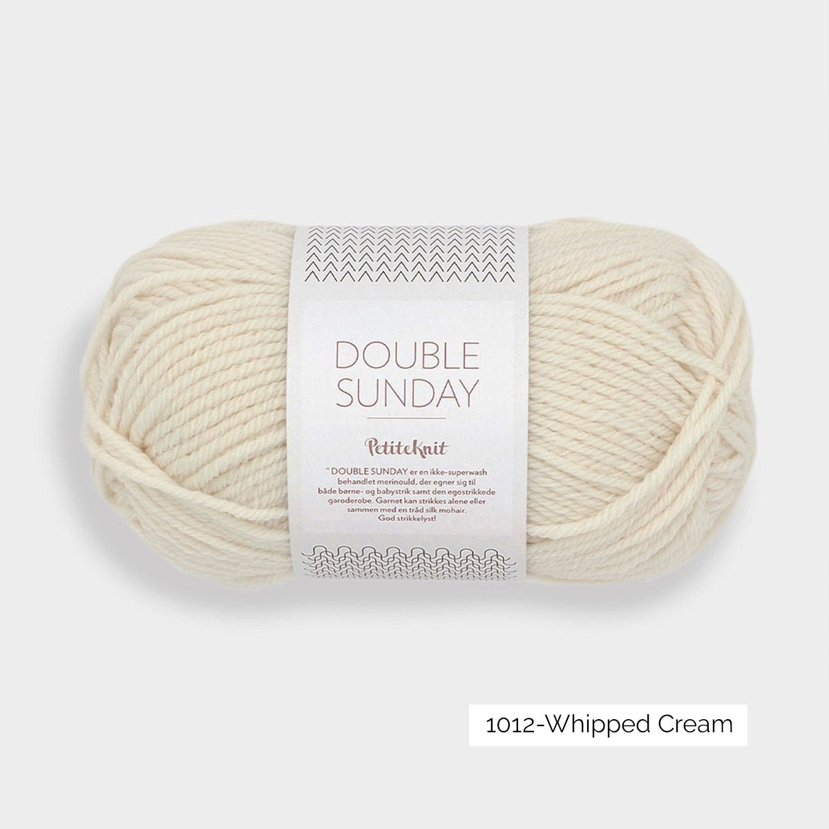 Pelote de Double Sunday de Sandnes Garn, collection Petite Knit, coloris 1012 Whipped Cream