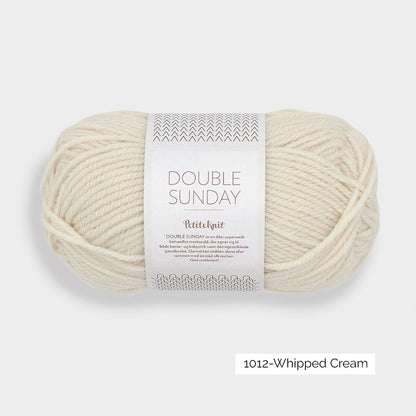Pelote de Double Sunday de Sandnes Garn, collection Petite Knit, coloris 1012 Whipped Cream