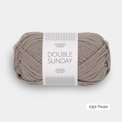 Pelote de Double Sunday de Sandnes Garn coloris 2351 Taupe