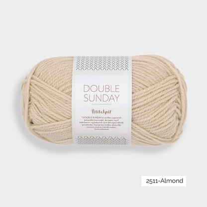 Pelote de Double Sunday de Sandnes Garn, collection Petite Knit, coloris 2511 Almond