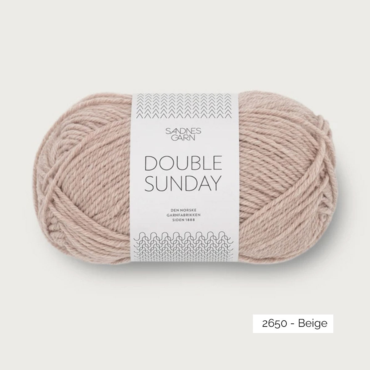 Pelote de mérinos Double Sunday de Sandnes Garn coloris 2650 Beige