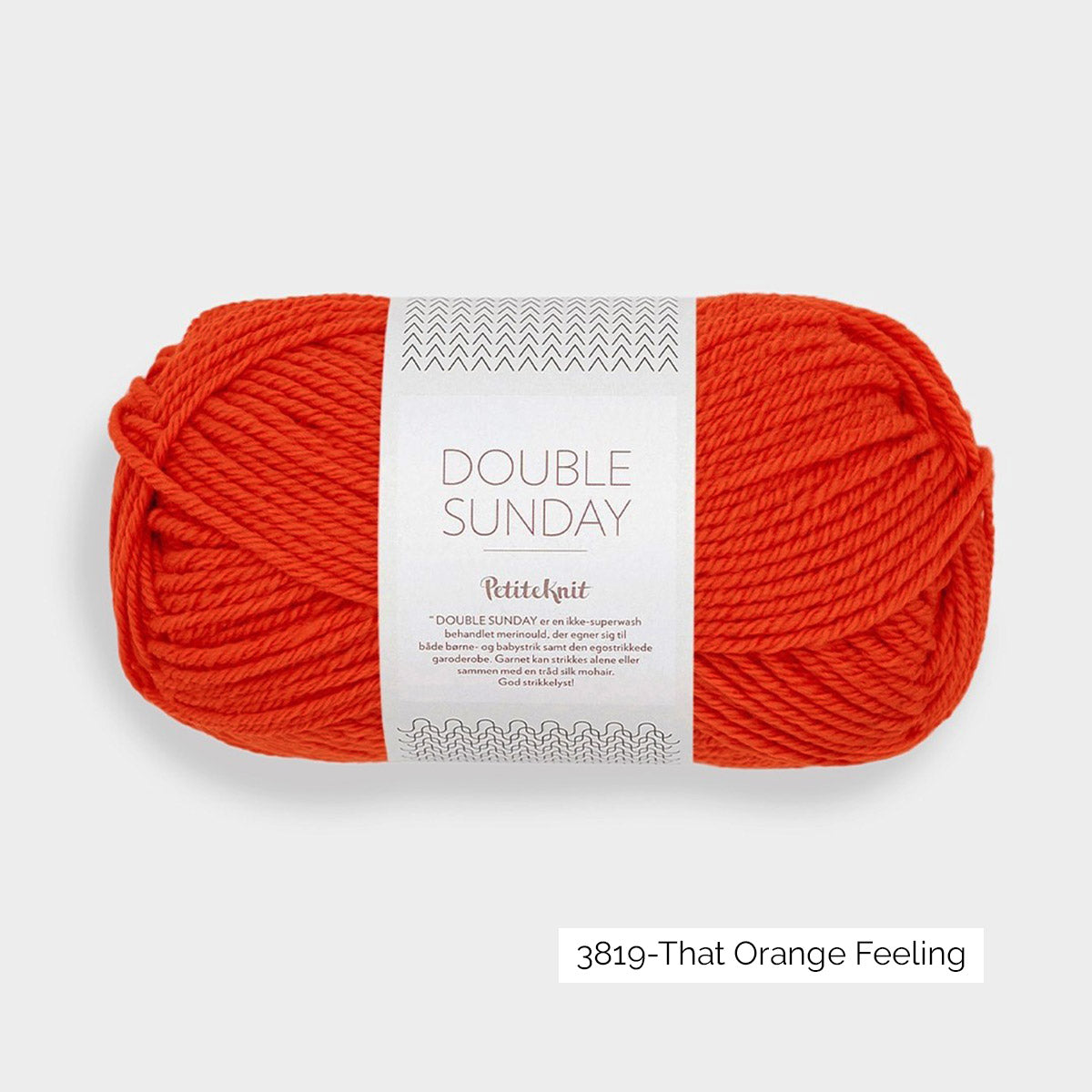 Pelote de Double Sunday de Sandnes Garn, collection Petite Knit, coloris 3819 That Orange Feeling