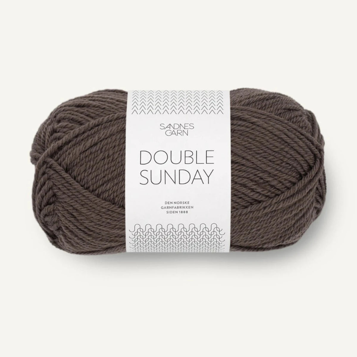 Pelote de Double Sunday de Sandnes Garn, coloris 3880 Mork Sjokolade