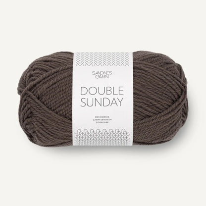 Pelote de Double Sunday de Sandnes Garn, coloris 3880 Mork Sjokolade