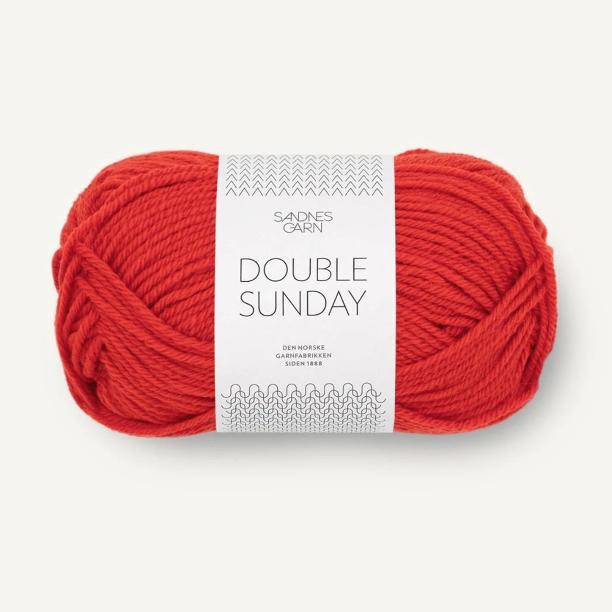 Pelote de Double Sunday de Sandnes Garn, coloris 4018 Scarlet Red
