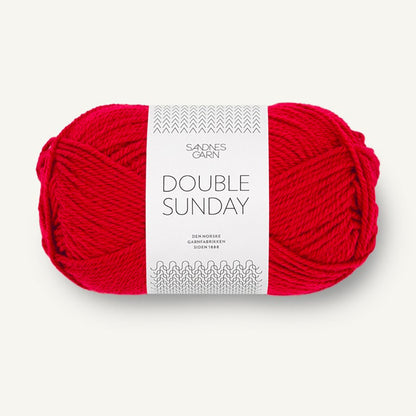 Pelote de Double Sunday de Sandnes Garn, coloris 4219 Red