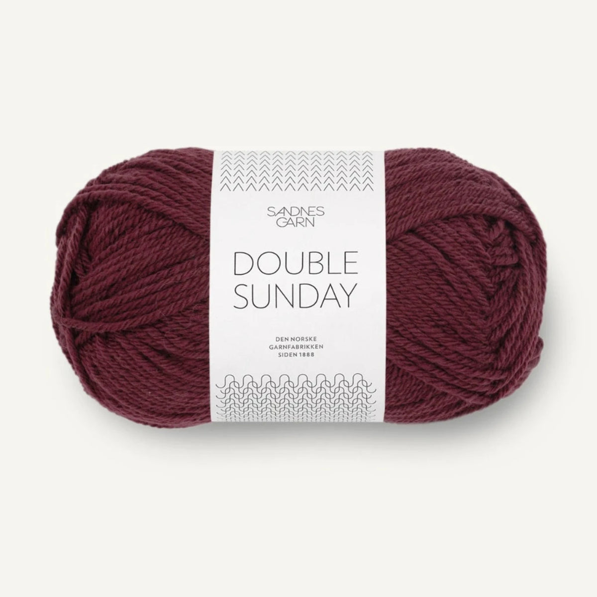 Pelote de Double Sunday de Sandnes Garn, coloris 4372 Dyp Burgundy