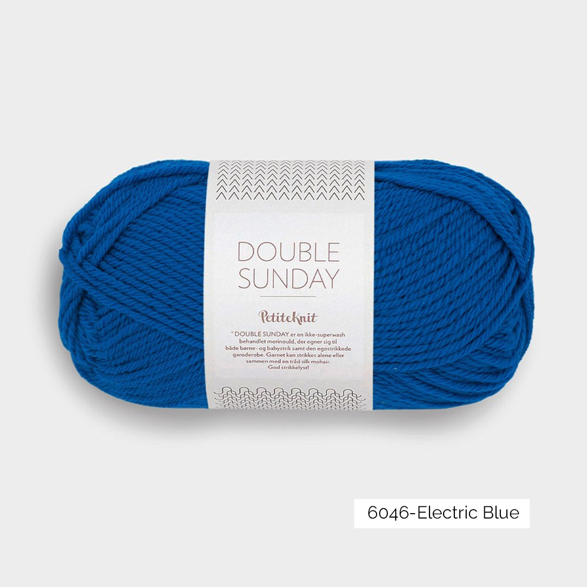 Pelote de Double Sunday de Sandnes Garn, collection Petite Knit, coloris 6046 Electric Blue
