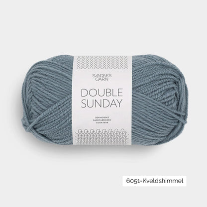 Pelote de Double Sunday de Sandnes Garn coloris 6651 Kveldshimmel