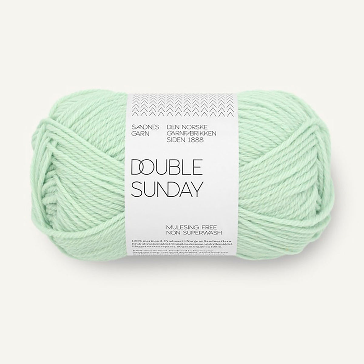 Pelote de Double Sunday de Sandnes Garn, coloris 7911 Mint Green