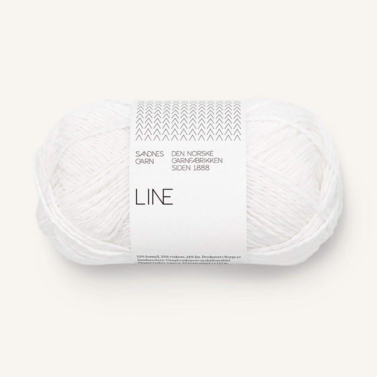 Pelote de Line de Sandnes Garn coloris 1001 True White