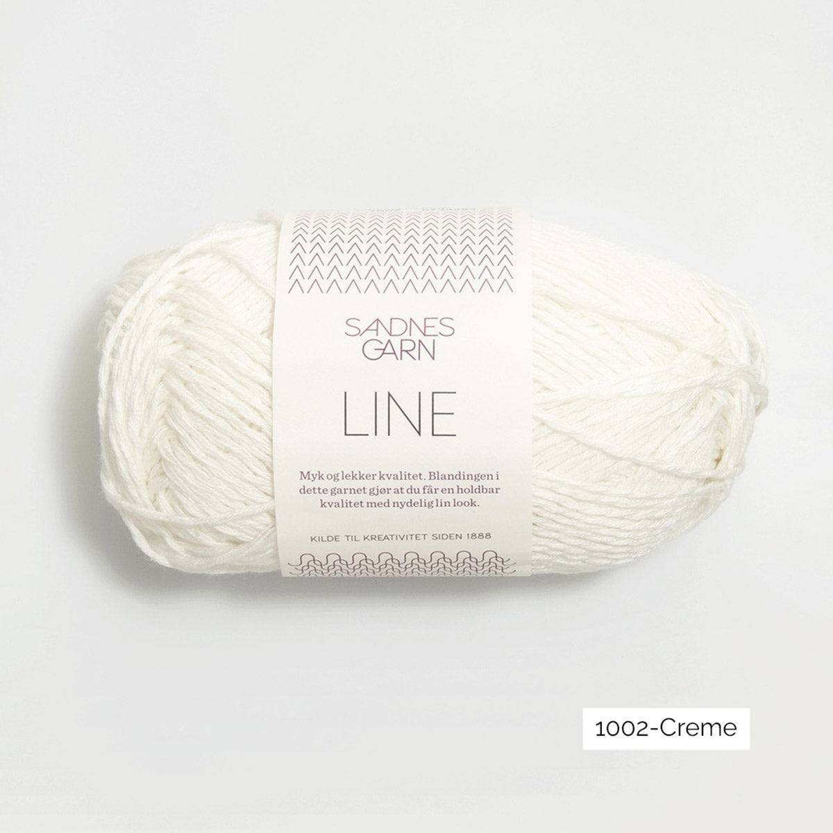 Pelote de Line de Sandnes Garn coloris 1002 Creme
