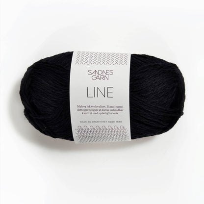 Pelote de Line de Sandnes Garn coloris 1099 Svart