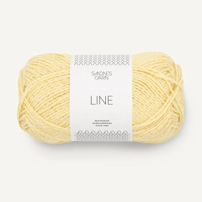 Pelote de Line de Sandnes Garn coloris 2112 Lys Gul