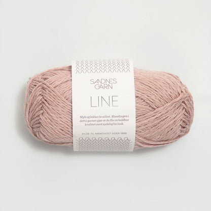 Pelote de Line de Sandnes Garn coloris 3511 Pudder Rosa