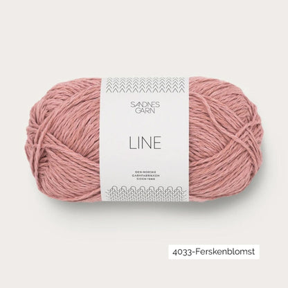 Pelote de Line de Sandnes Garn coloris 4033 Ferskenblomst