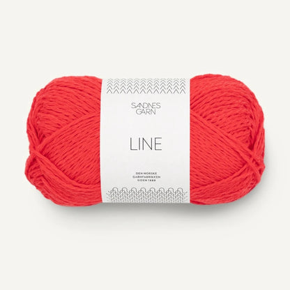 Pelote de Line de Sandnes Garn coloris 4108 Flame Scarlet