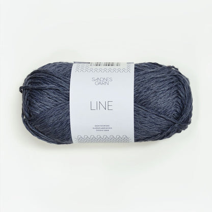 Pelote de Line de Sandnes Garn coloris 6061 Mork Blå Grå