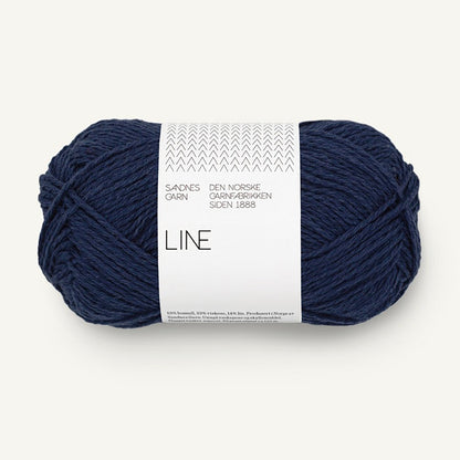 Pelote de Line de Sandnes Garn coloris 6073 Seaside Navy
