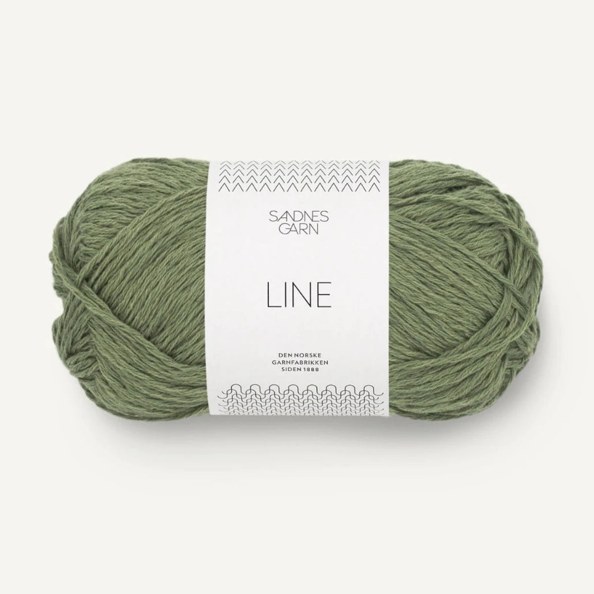 Pelote de Line de Sandnes Garn coloris 9062 Oliven Grøn