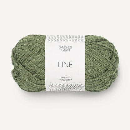 Pelote de Line de Sandnes Garn coloris 9062 Oliven Grøn