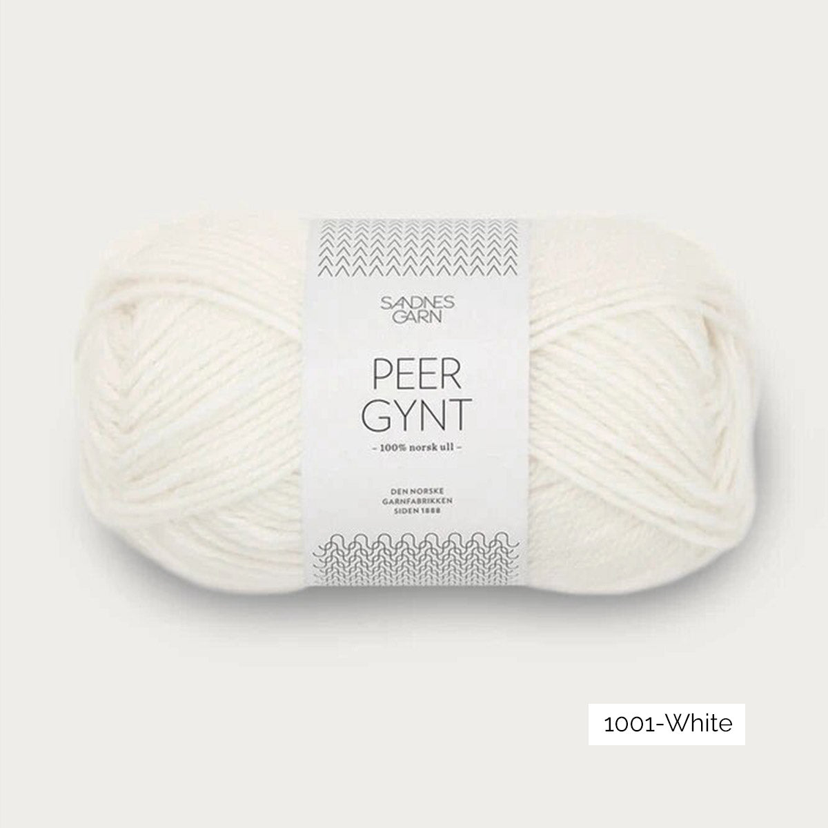 Pelote de Peer Gynt de Sandnes Garn coloris 1001 White