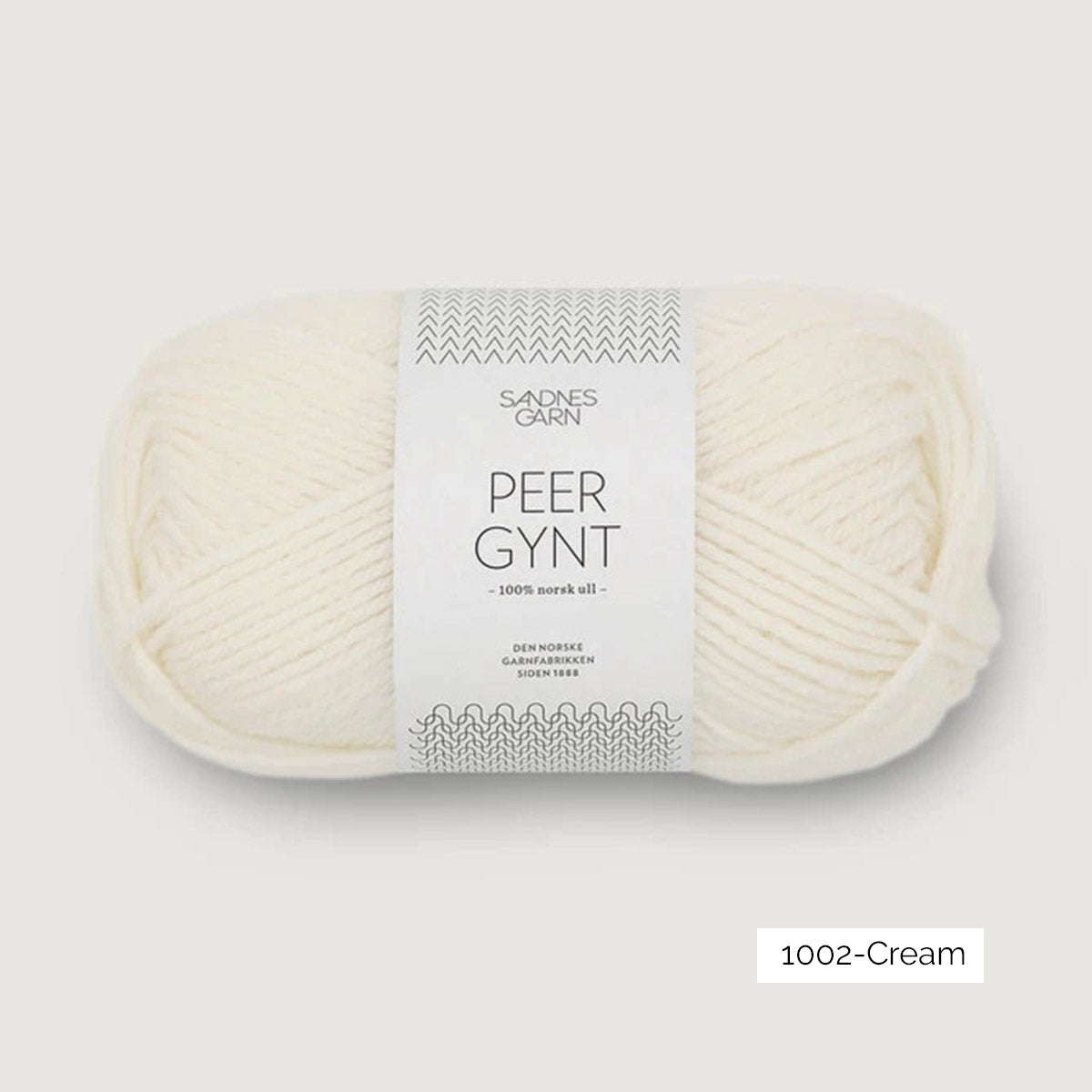 Pelote de Peer Gynt de Sandnes Garn coloris 1002 Cream