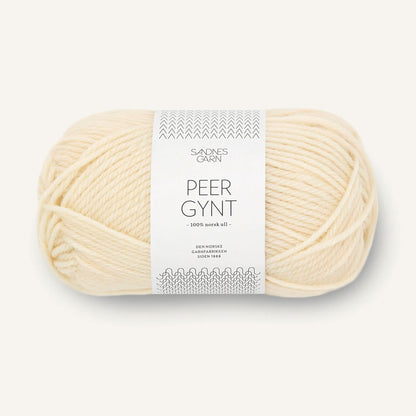 Pelote de Peer Gynt de Sandnes Garn coloris 1012 Natur