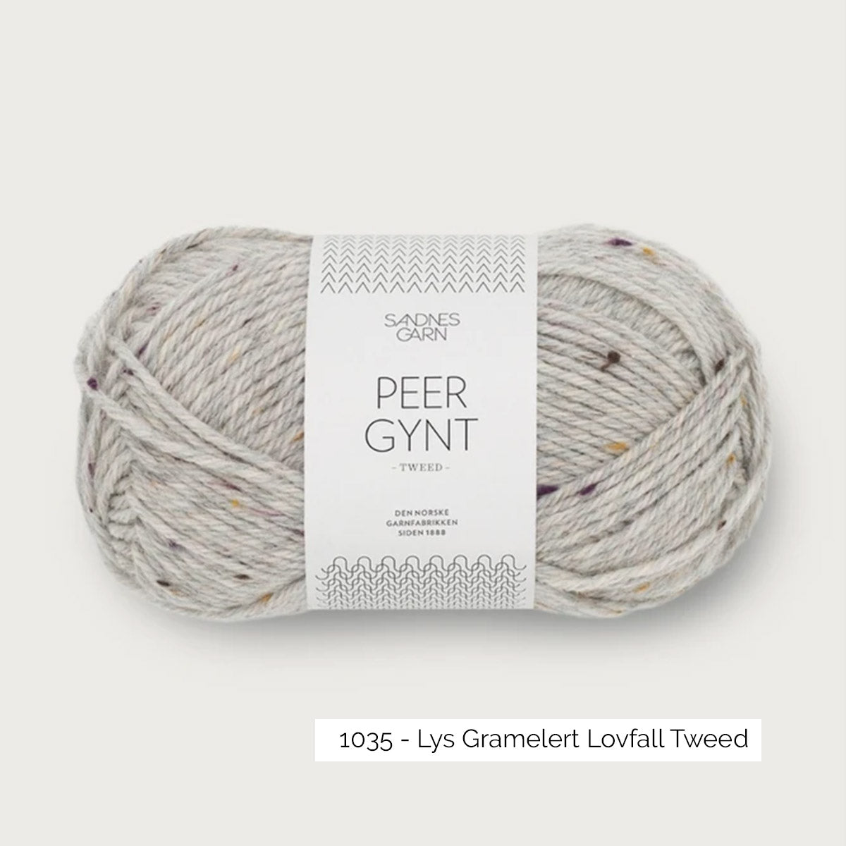 Pelote de Peer Gynt de Sandnes Garn coloris 1035 Lys Gramelert Lovfall Tweed