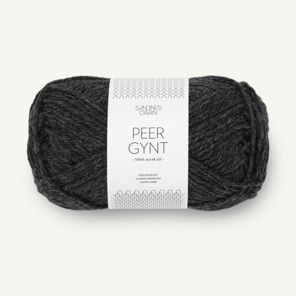 Pelote de Peer Gynt de Sandnes Garn coloris 1088 Anthracite
