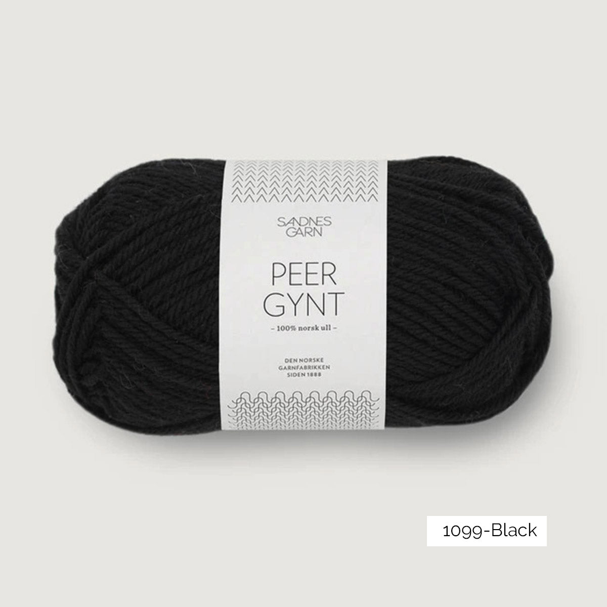 Pelote de Peer Gynt de Sandnes Garn coloris 1099 Black