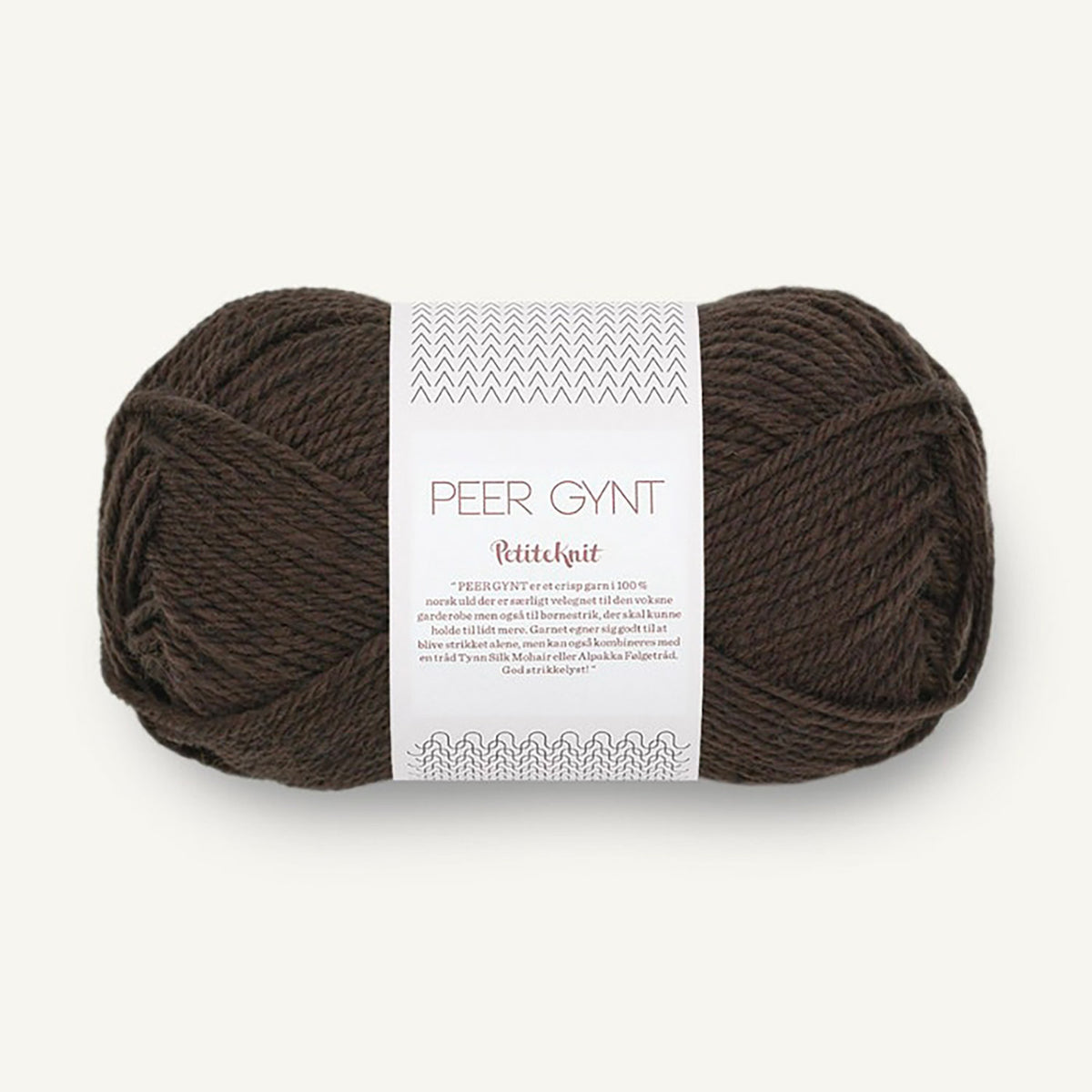 Pelote de Peer Gynt de Sandnes Garn, collection Petite Knit, coloris 2381 Coffee Melange