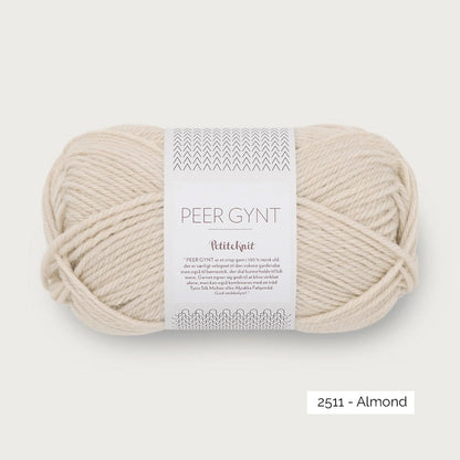 Pelote de Peer Gynt de Sandnes Garn coloris 2511 Almond