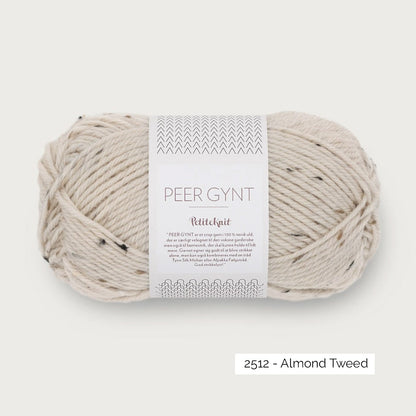 Pelote de Peer Gynt de Sandnes Garn coloris 2512 Almond Tweed