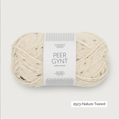 Pelote de Peer Gynt de Sandnes Garn coloris 2523 Nature Tweed