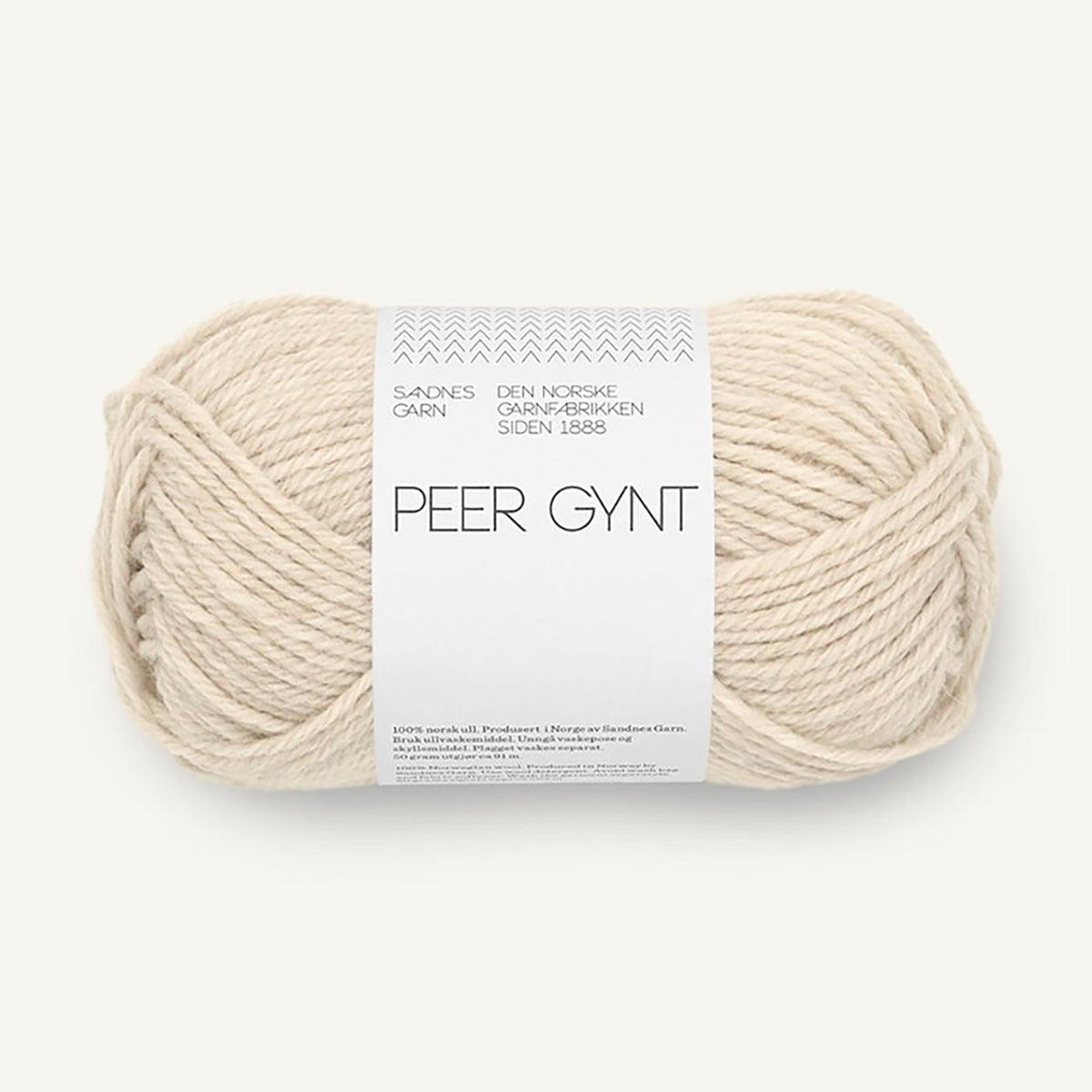 Pelote de Peer Gynt de Sandnes Garn coloris 2641 Natur Melert