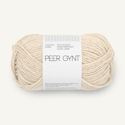 Pelote de Peer Gynt de Sandnes Garn coloris 2641 Natur Melert