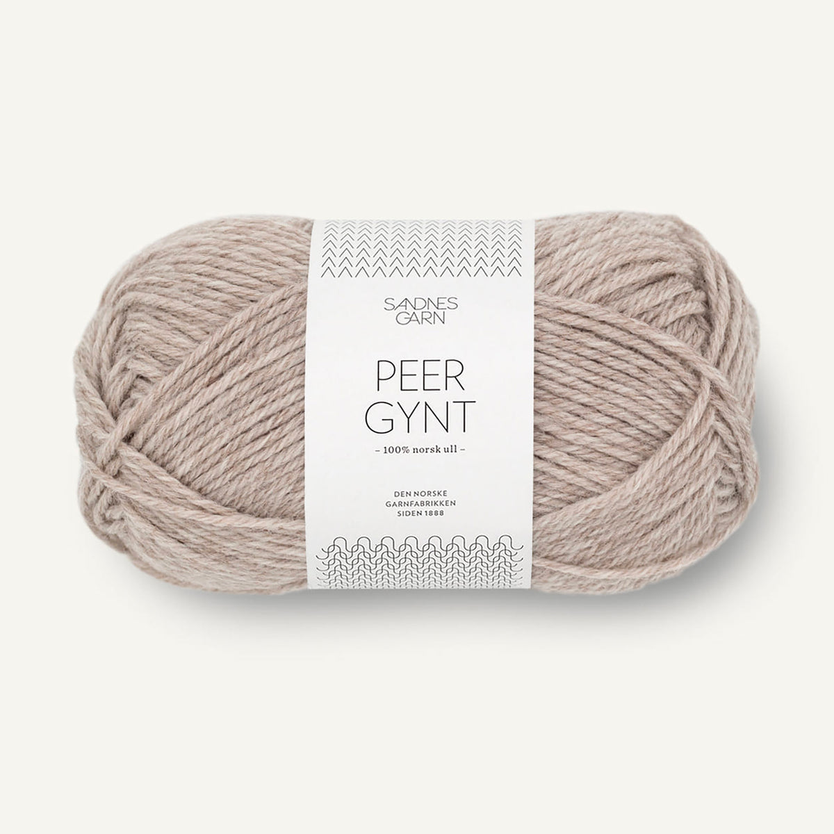 Pelote de Peer Gynt de Sandnes Garn coloris 2650 Graa Beige Melert