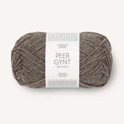 Pelote de Peer Gynt de Sandnes Garn, coloris 2652 Medium Brown