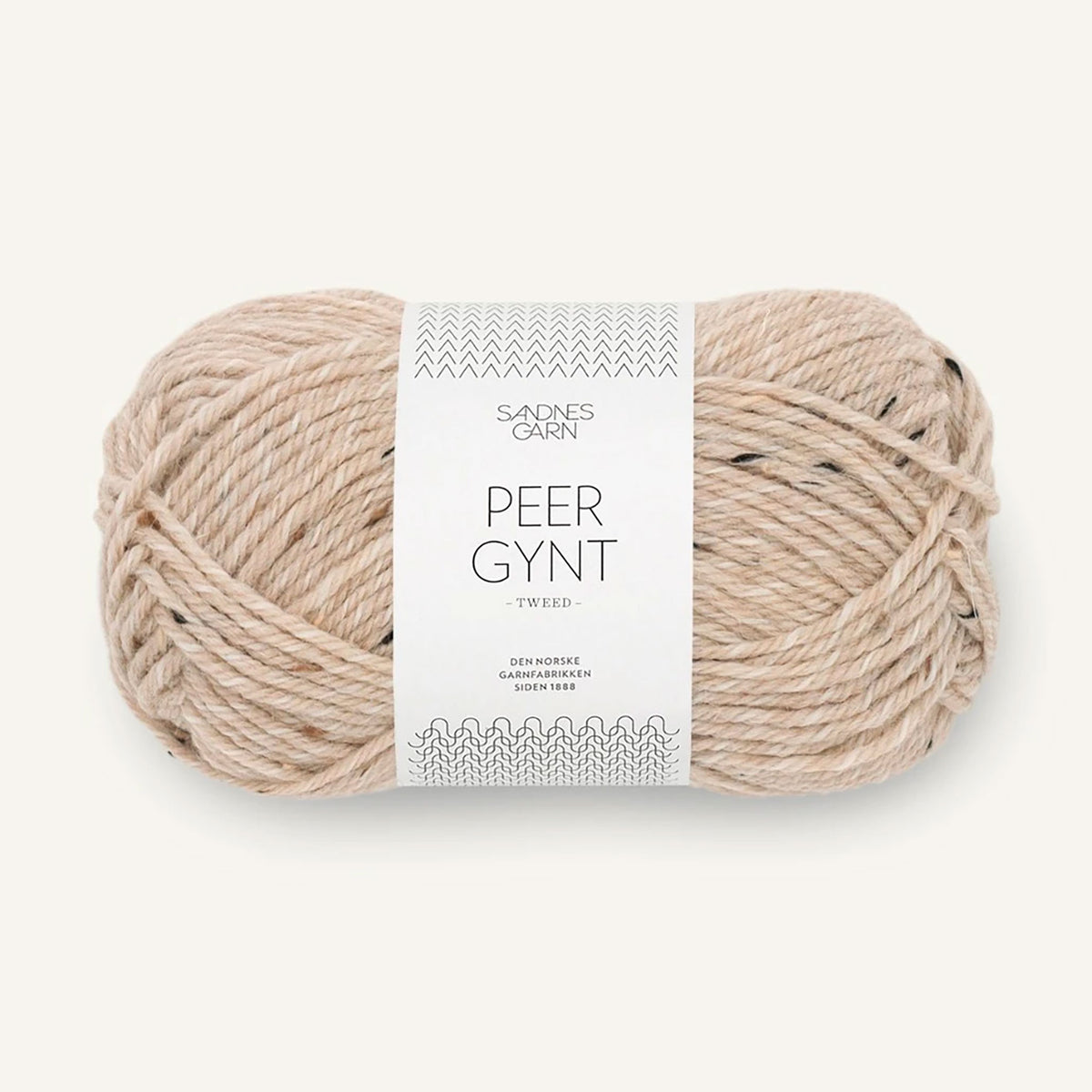 Pelote de Peer Gynt de Sandnes Garn coloris 2730 Beige Melert Natur Tweed