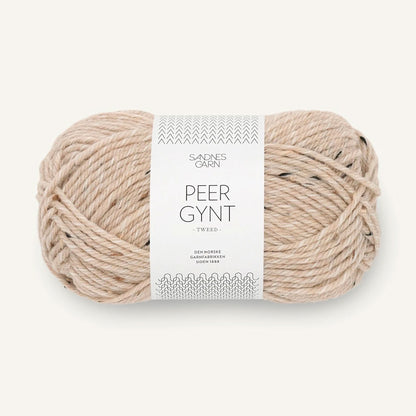 Pelote de Peer Gynt de Sandnes Garn coloris 2730 Beige Melert Natur Tweed