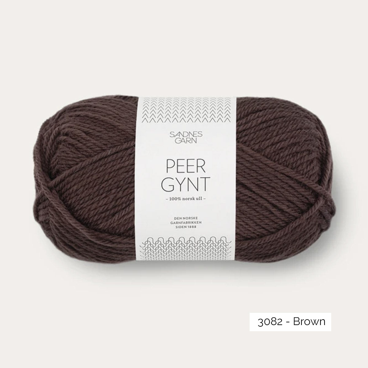 Pelote de Peer Gynt de Sandnes Garn coloris 3082 Brown