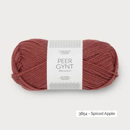 Pelote de Peer Gynt de Sandnes Garn coloris 3854 Spiced Apple
