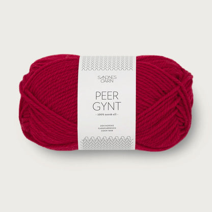 Pelote de Peer Gynt de Sandnes Garn coloris 4228 Rod