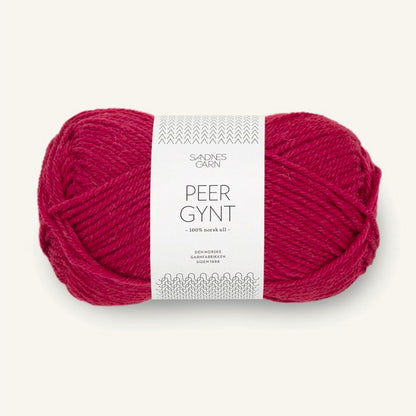 Pelote de Peer Gynt de Sandnes Garn coloris 4255 Rumba Red