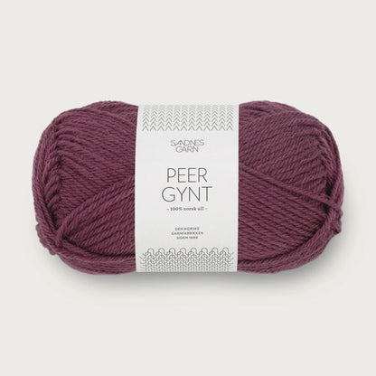 Pelote de Peer Gynt de Sandnes Garn coloris 4363 Vin Rod