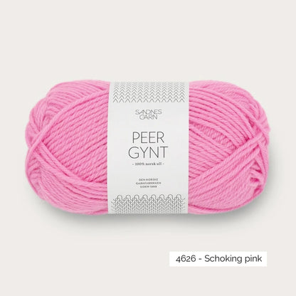 Pelote de Peer Gynt de Sandnes Garn, coloris 4626 Shocking Pink