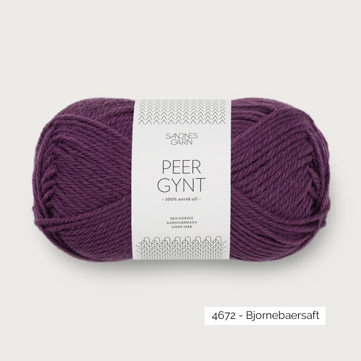 Pelote de Peer Gynt de Sandnes Garn coloris 4672 Bjornebaersaft