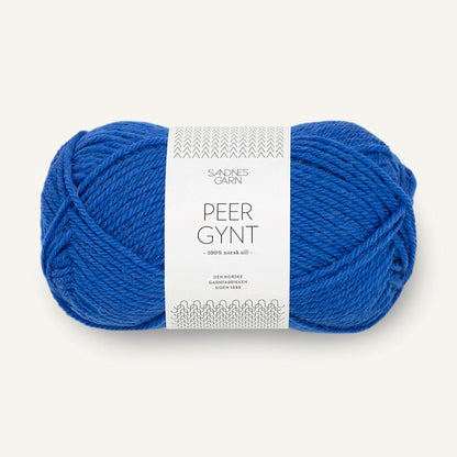 Pelote de Peer Gynt de Sandnes Garn coloris 5845 Dazzling Blue